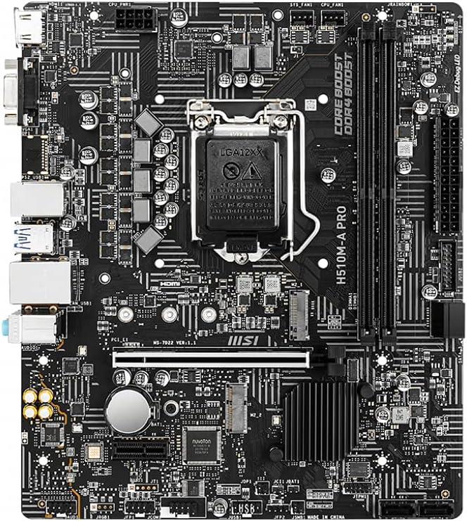 MSI H510M-A Pro Intel LGA1200 DDR4 Micro ATX Anakart - OUTLET