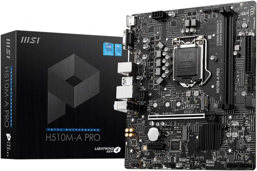 MSI H510M-A Pro Intel LGA1200 DDR4 Micro ATX Anakart - OUTLET