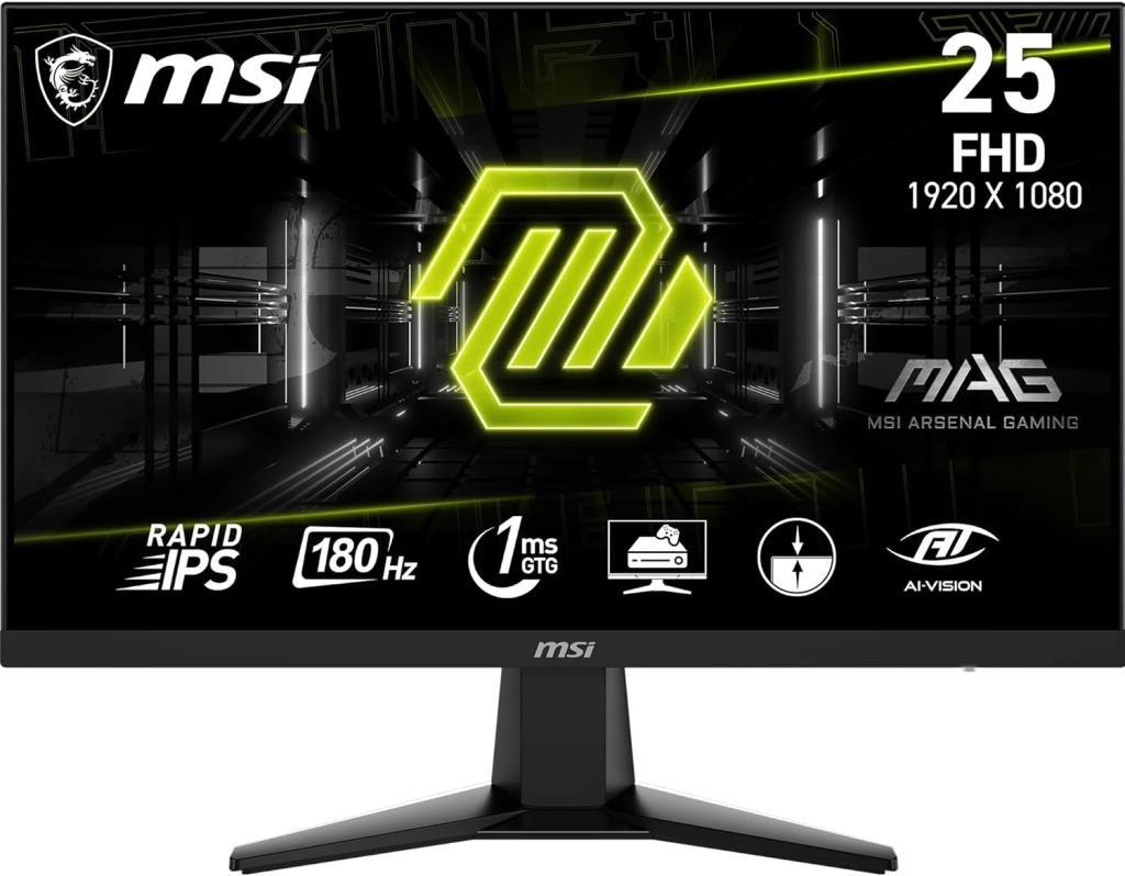 MSI MAG 256F 24.5" 1 ms Full HD IPS 180 Hz Oyuncu Monitörü Outlet