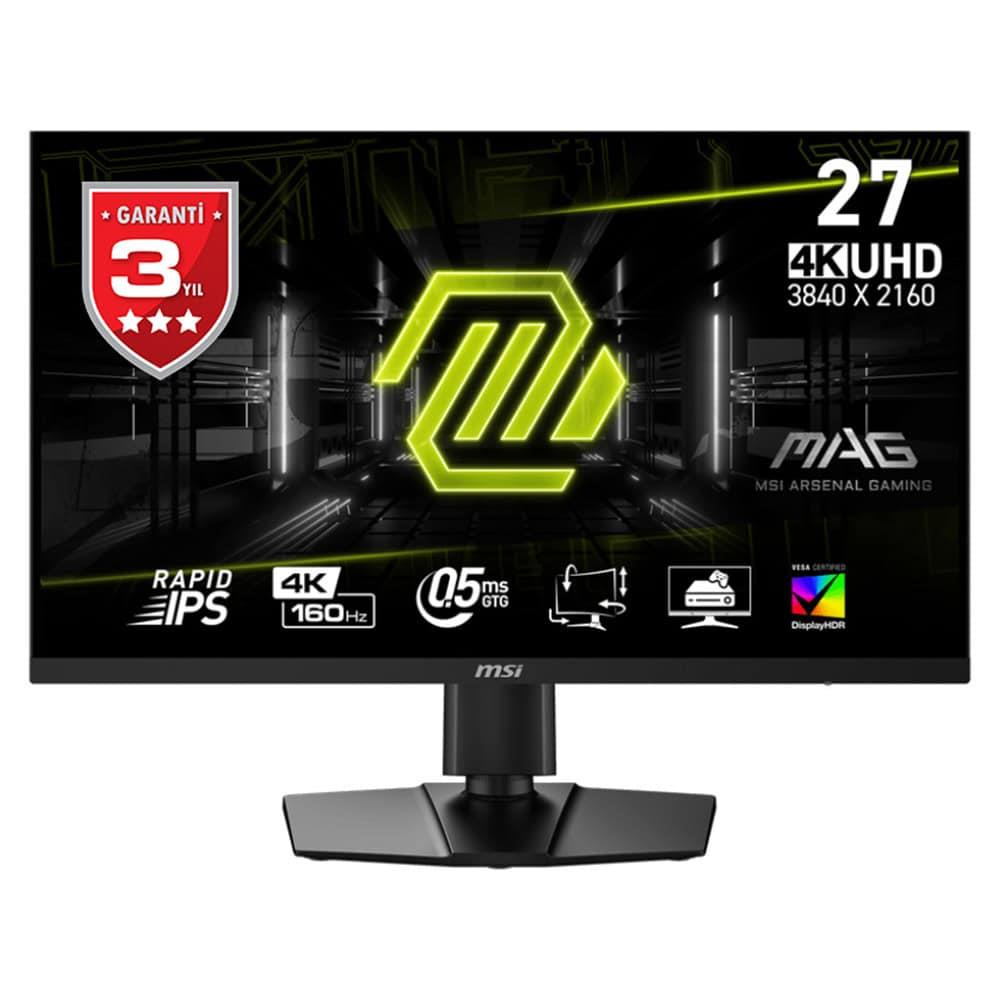 MSI MAG 274UPF E2 27" 0.5 ms 4K Pivot IPS 160 Hz Oyuncu Monitörü Outlet