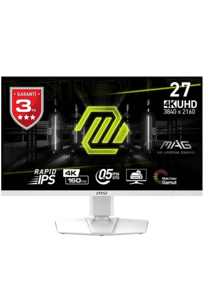 MSI MAG 274URFW 27" 0.5 ms 4K Pivot IPS 160 Hz Oyuncu Monitörü