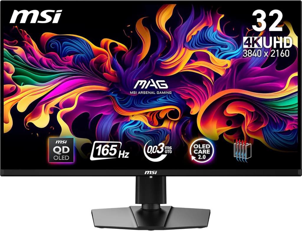 MSI MAG 321UP QD-OLED 31.5" 0.03 ms 4K 165 Hz OLED Oyuncu Monitörü - Teşhir