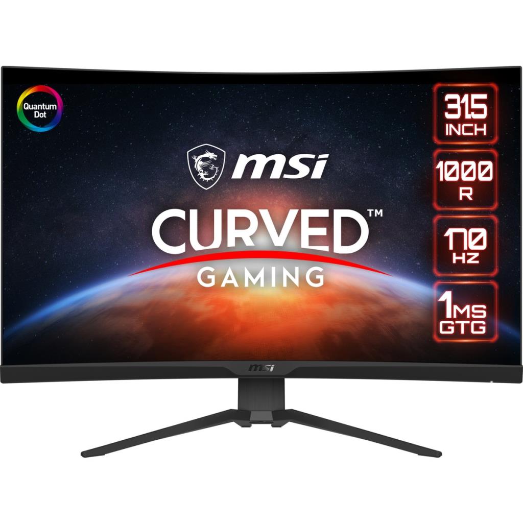 MSI MAG 325CQRF-QD 31.5" 1 ms 2K Curved 170 Hz Oyuncu Monitörü Outlet