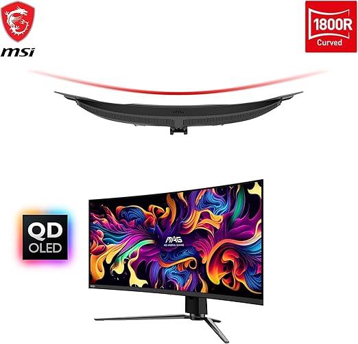 MSI MAG 341CQP QD-OLED 34" 0.03 ms WQHD Curved 175 Hz OLED Oyuncu Monitörü - OUTLET