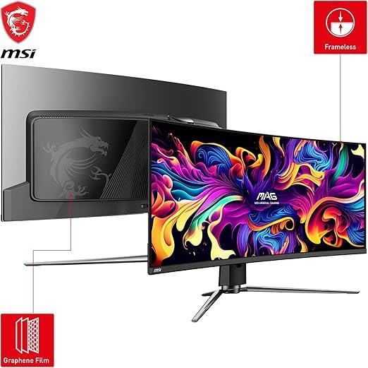 MSI MAG 341CQP QD-OLED 34" 0.03 ms WQHD Curved 175 Hz OLED Oyuncu Monitörü - OUTLET