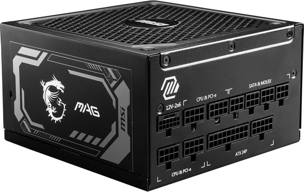 MSI MAG A1250GL Gen5 1250 W Power Supply Outlet