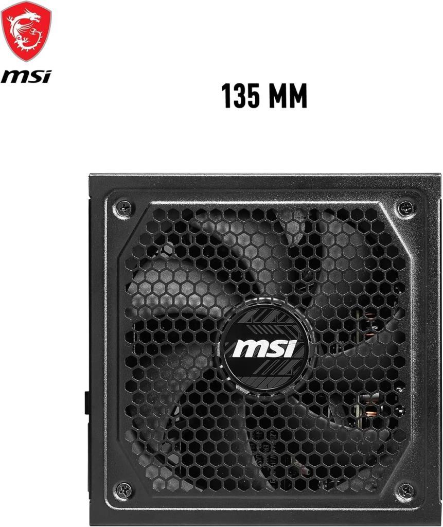 MSI MAG A1250GL Gen5 1250 W Power Supply Outlet