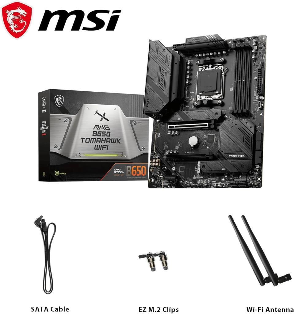 MSI Mag B650 Tomahawk Wi-Fi AMD AM5 DDR5 ATX Anakart Teşhir