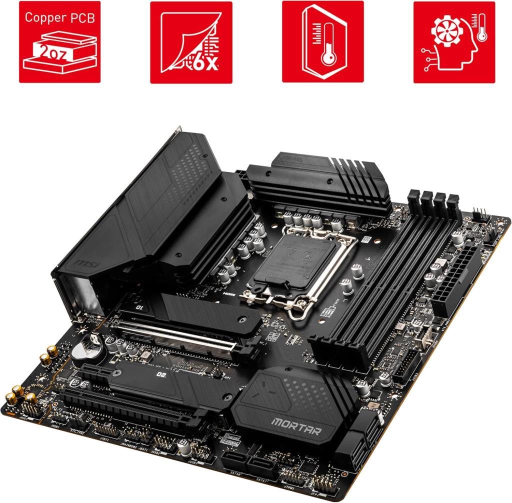 MSI Mag B660M Mortar Intel LGA1700 DDR4 Micro ATX Anakart - Outlet