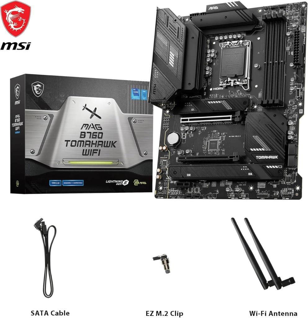MSI MAG B760 Tomahawk Wi-Fi Intel LGA1700 DDR5 ATX Anakart Teşhir