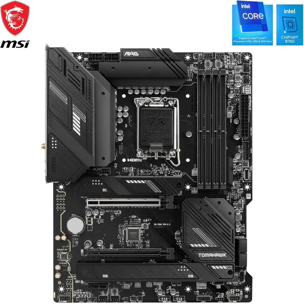 MSI MAG B760 Tomahawk Wi-Fi Intel LGA1700 DDR5 ATX Anakart Teşhir