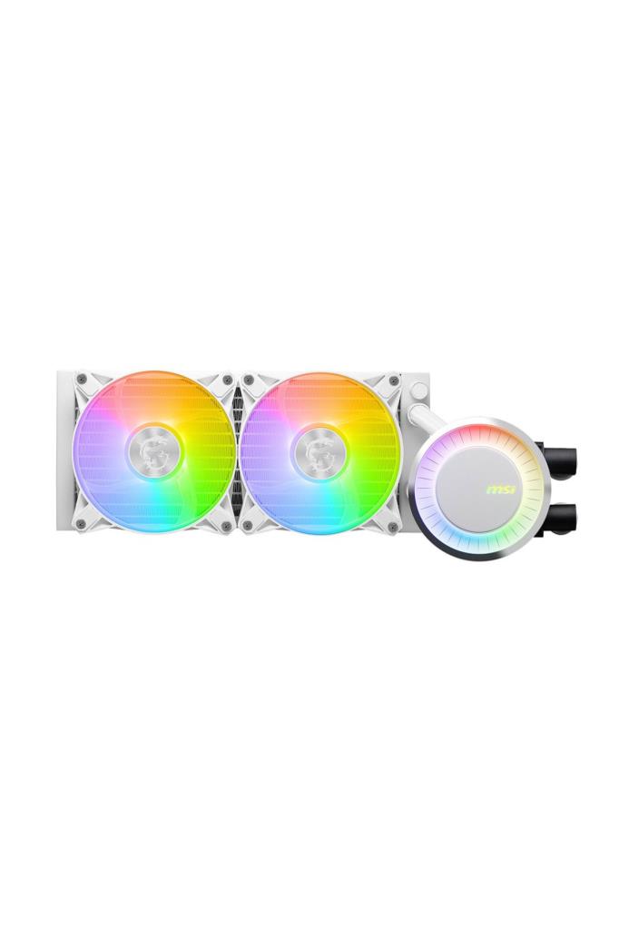 MSI Mag Coreliquid E240 Argb 240mm White Processor Liquid Cooler Display