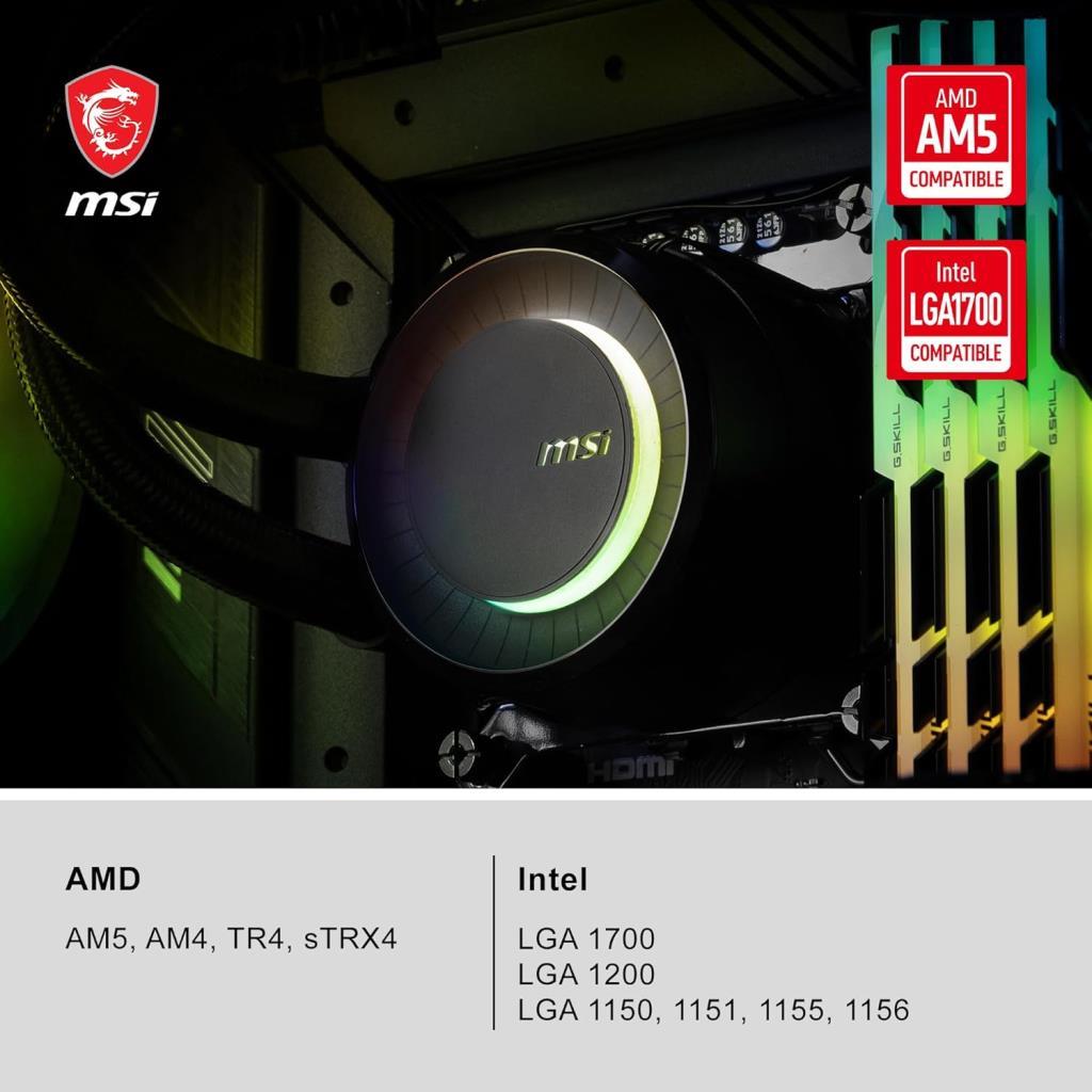 MSI Mag Coreliquid E360 360 mm İşlemci Sıvı Soğutucu Outlet