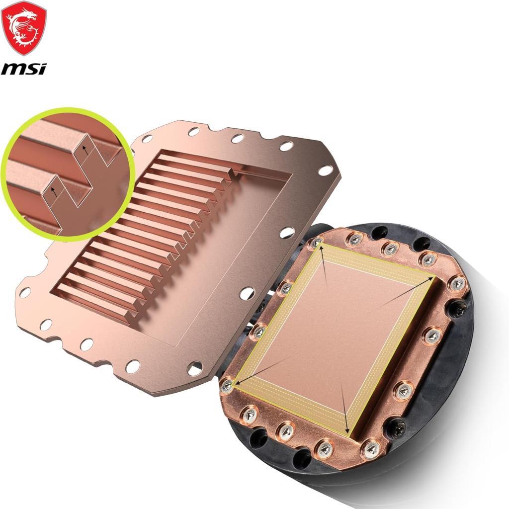 MSI Mag Coreliquid E360 360 mm İşlemci Sıvı Soğutucu Outlet