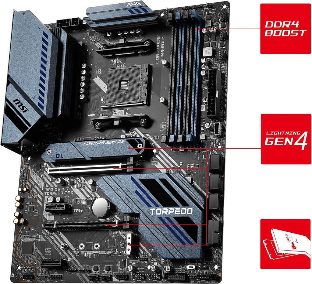 MSI Mag X570S Torpedo Max AMD AM4 DDR4 ATX Anakart - TEŞHİR