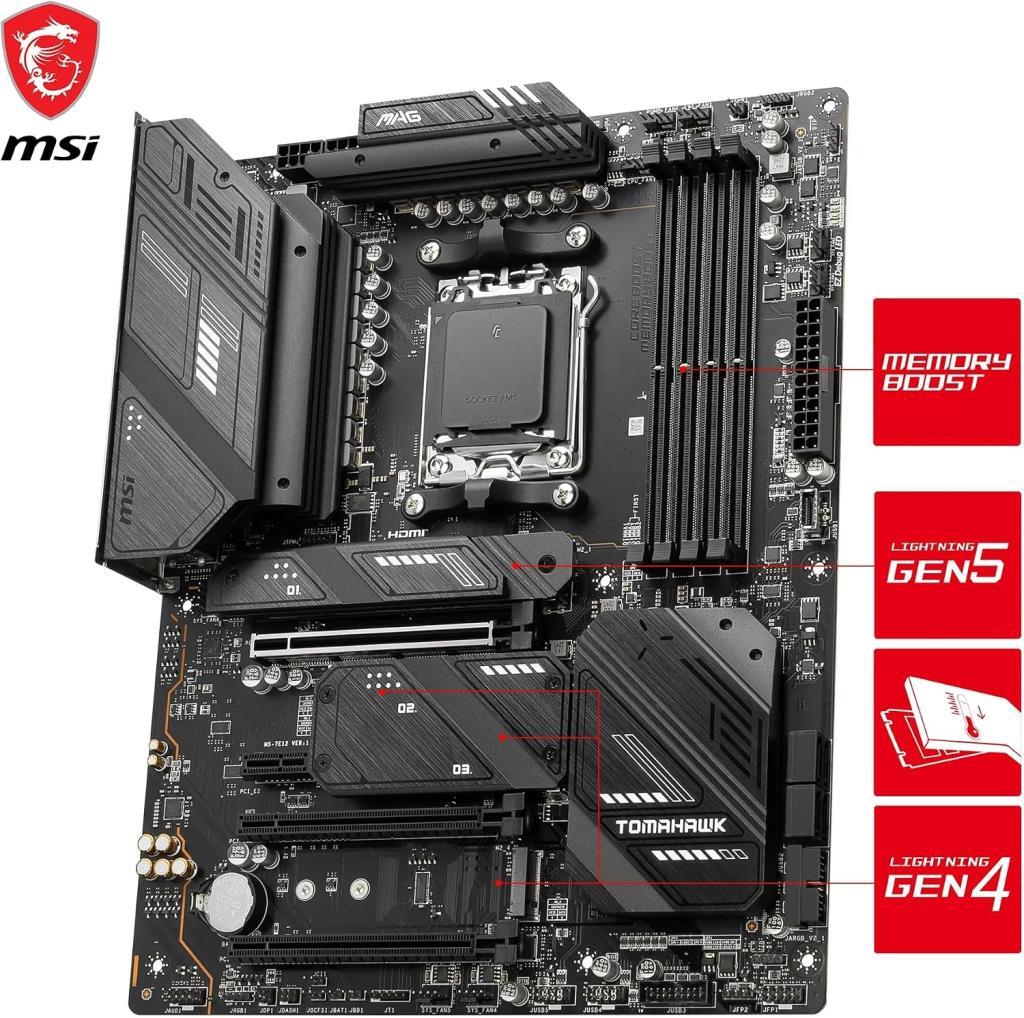 MSI MAG X670E Tomahawk Wi-Fi AMD AM5 DDR5 ATX Anakart - OUTLET