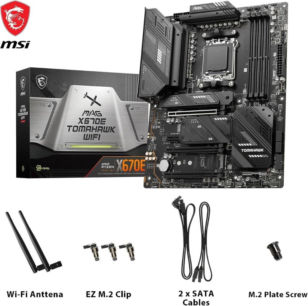 MSI MAG X670E Tomahawk Wi-Fi AMD AM5 DDR5 ATX Anakart - OUTLET