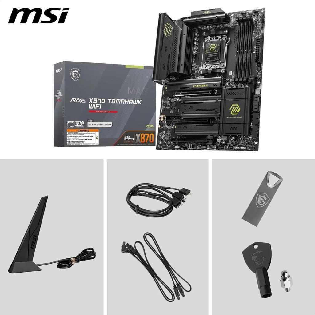 MSI MAG X870 Tomahawk Wi-Fi AMD AM5 DDR5 ATX Anakart
