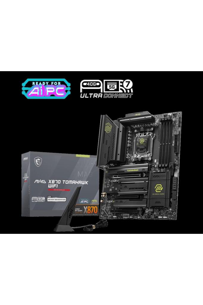 MSI MAG X870 Tomahawk Wi-Fi AMD AM5 DDR5 ATX Anakart