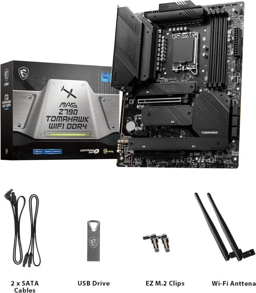 MSI Mag Z790 Tomahawk Wi-Fi Intel LGA1700 DDR4 ATX Anakart - Teşhir