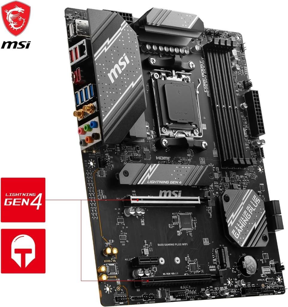 MSI B650 Gaming Plus Wi-Fi AMD AM5 DDR5 ATX Anakart - Outlet