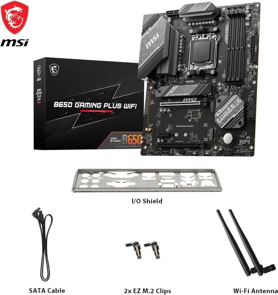 MSI B650 Gaming Plus Wi-Fi AMD AM5 DDR5 ATX Anakart - Outlet