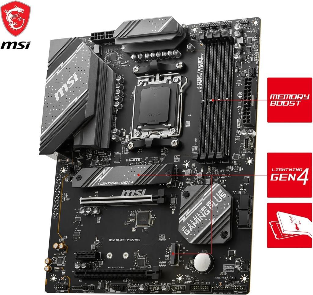 MSI B650 Gaming Plus Wi-Fi AMD AM5 DDR5 ATX Anakart - TEŞHİR