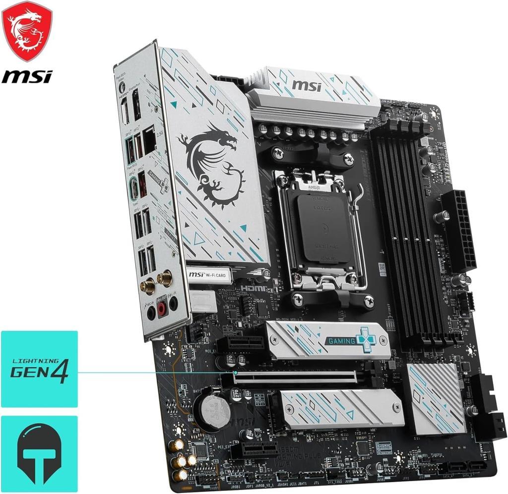 MSI B650M Gaming Plus Wi-Fi AMD AM5 DDR5 Micro ATX Anakart Teşhir