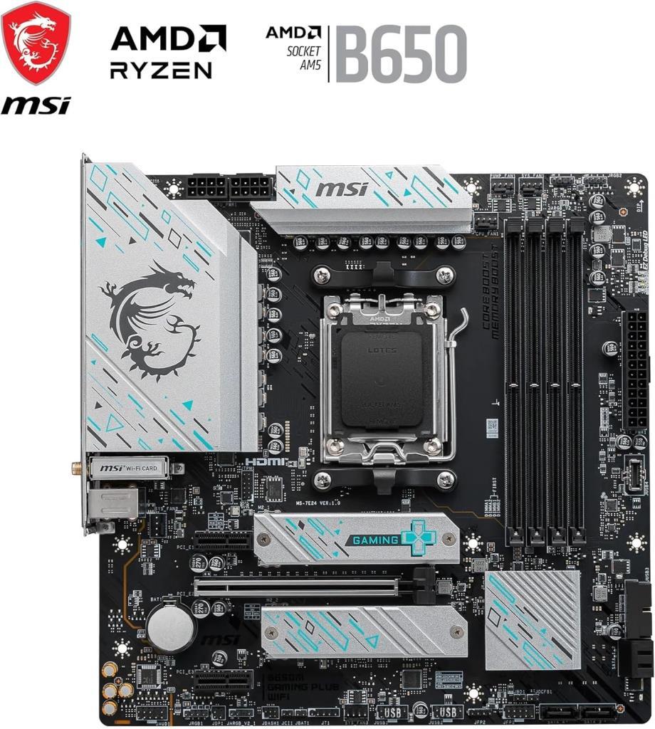 MSI B650M Gaming Plus Wi-Fi AMD AM5 DDR5 Micro ATX Anakart Teşhir