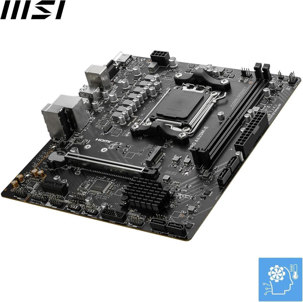 MSI Pro A620M-E AMD AM5 DDR5 Micro ATX Anakart Teşhir