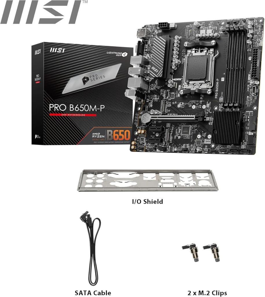 MSI Pro B650M-P AMD AM5 DDR5 Micro ATX Anakart - Outlet