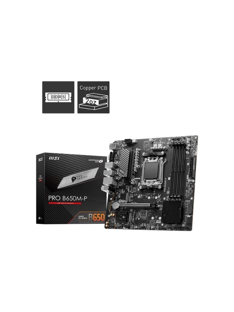 MSI Pro B650M-P AMD AM5 DDR5 Micro ATX Anakart
