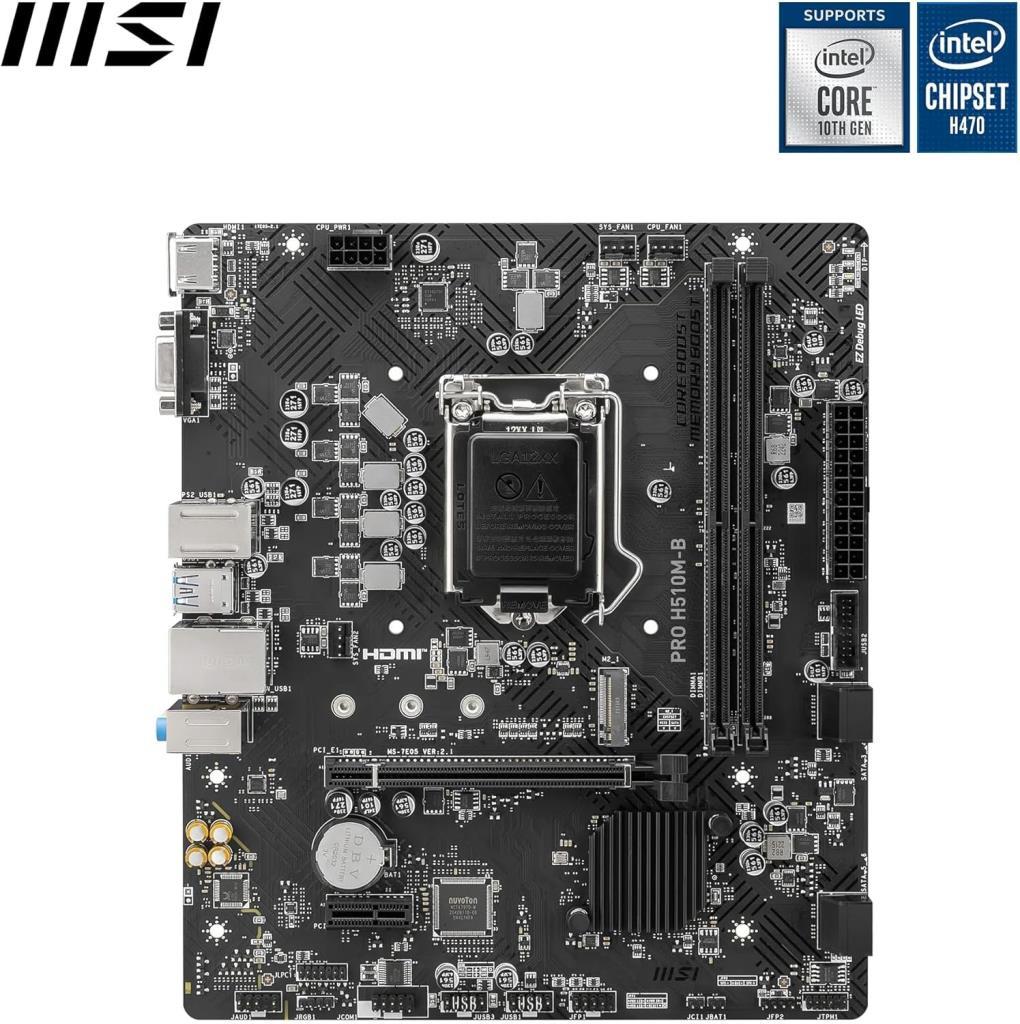 MSI Pro H510M-B Intel LGA1200 DDR4 Micro ATX Anakart Teşhir