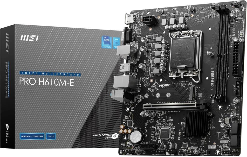 MSI Pro H610M-E Intel LGA1700 DDR5 Micro ATX Anakart Outlet