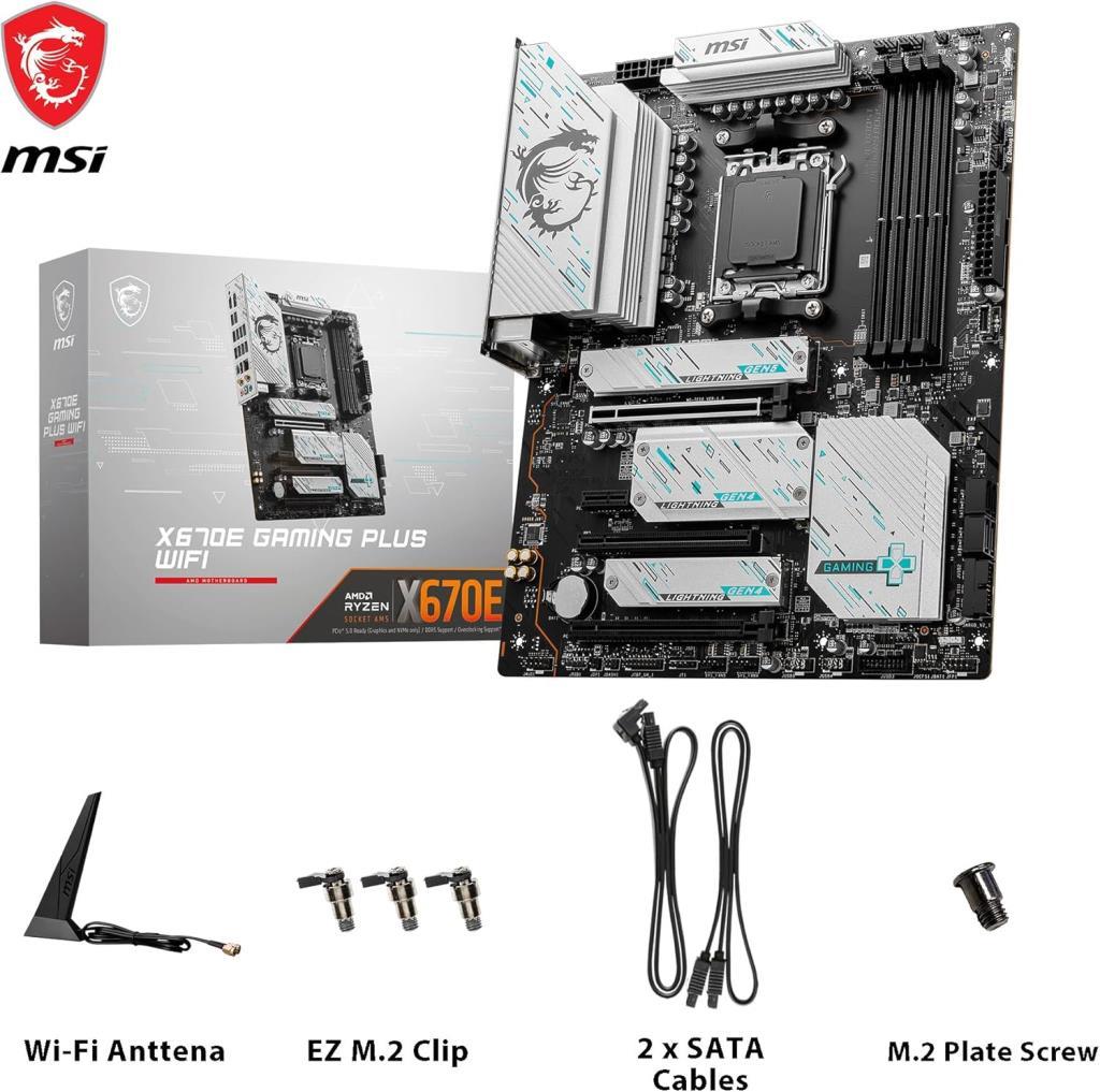 MSI X670E Gaming Plus Wi-Fi AMD AM5 DDR5 ATX Anakart Outlet