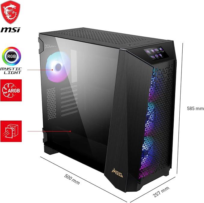 MSI MEG Prospect 700R ARGB Fanlı E-ATX Oyuncu Kasası - TEŞHİR