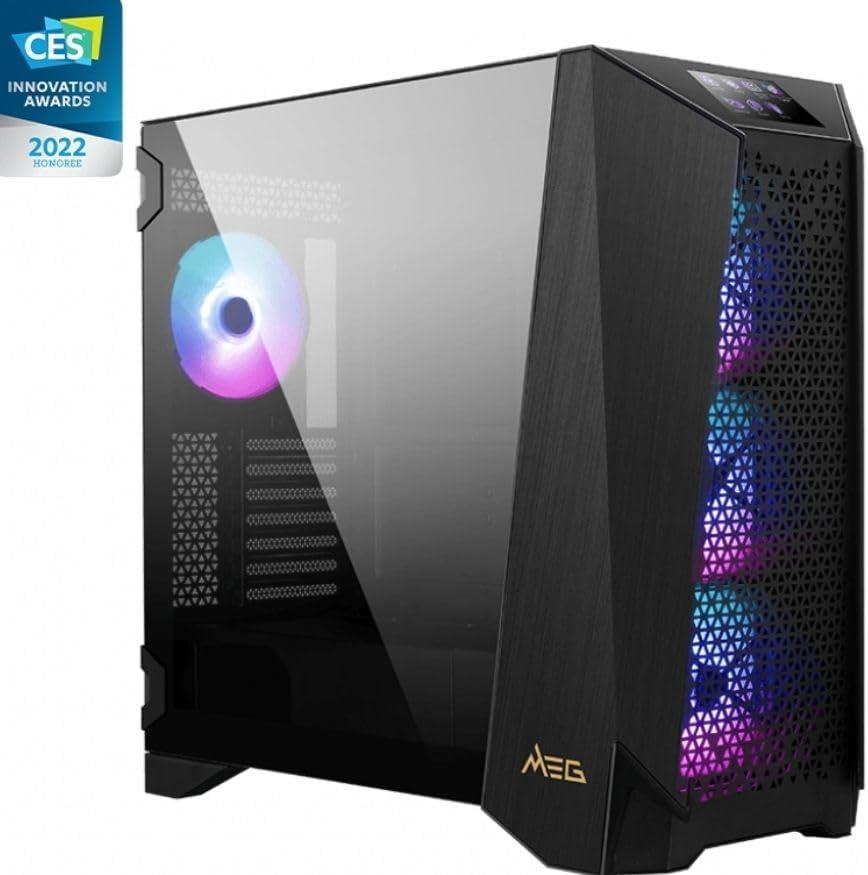 MSI MEG Prospect 700R ARGB 4 Fan Touch Panel E-ATX Gaming Case - Outlet