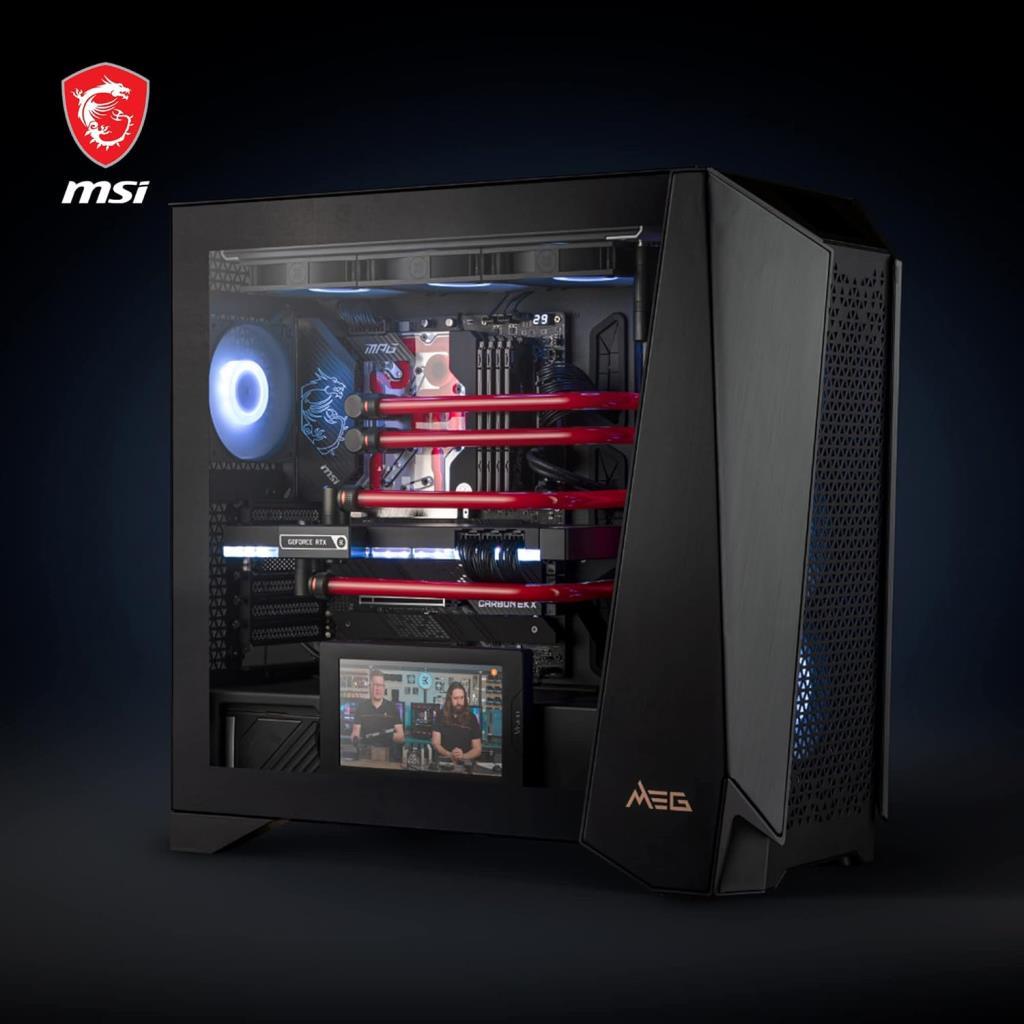 MSI MEG Prospect 700R ARGB 4 Fan Touch Panel E-ATX Gaming Case - Outlet
