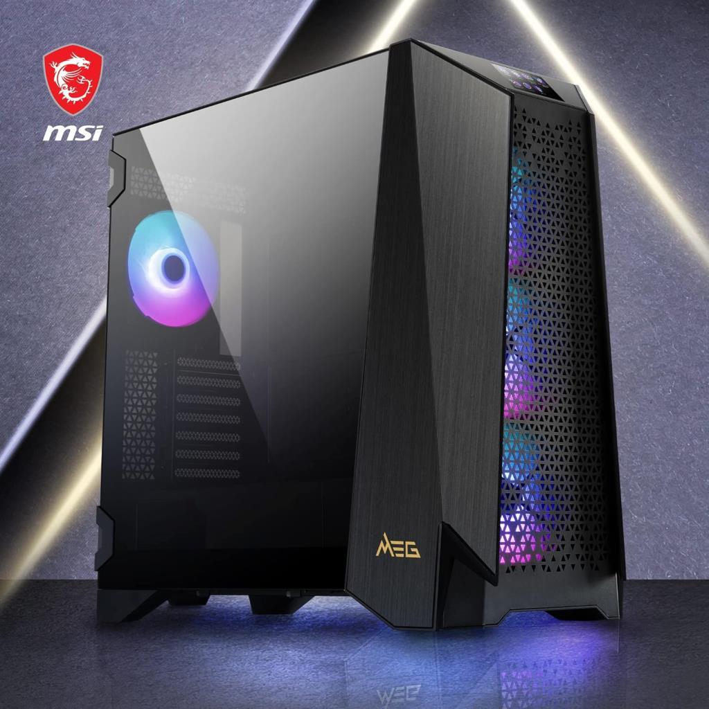 MSI MEG Prospect 700R ARGB 4 Fan Touch Panel E-ATX Gaming Case - Outlet
