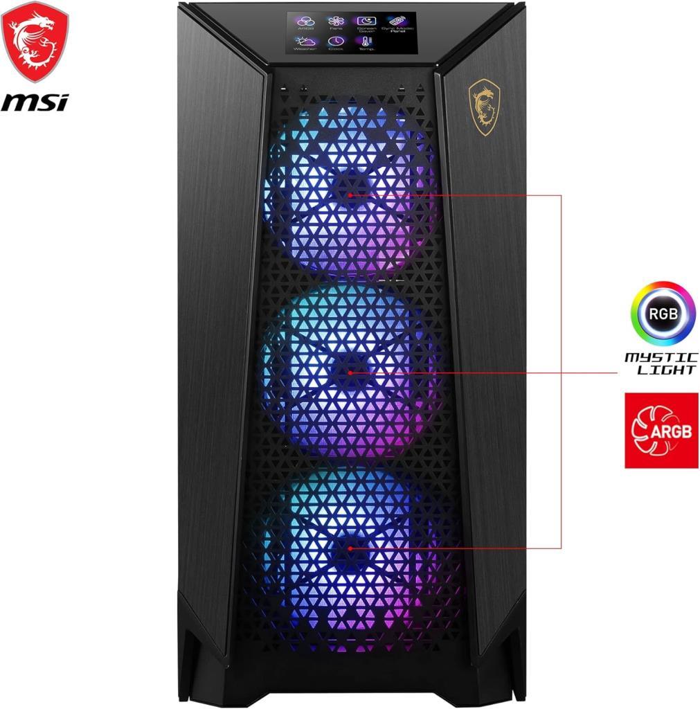 MSI MEG Prospect 700R ARGB 4 Fan Touch Panel E-ATX Gaming Case - Outlet