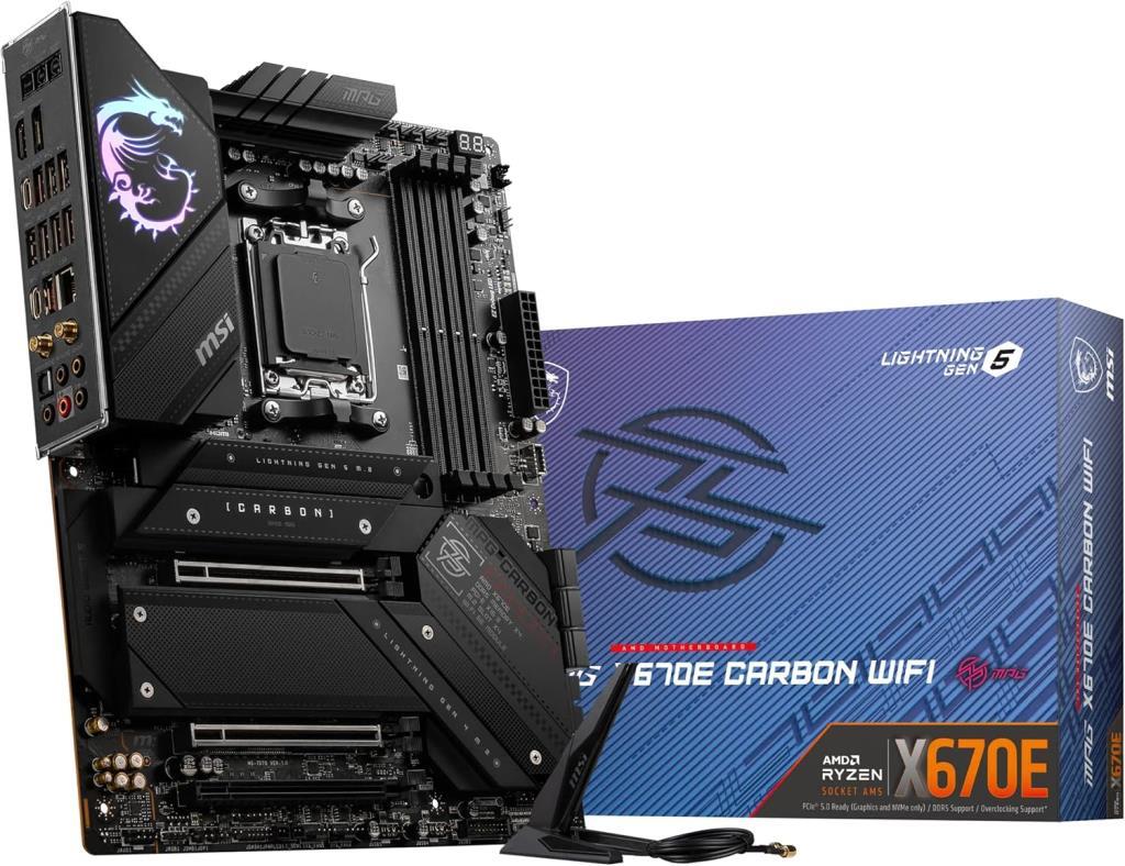 MSI Mpg X670E Carbon Wi-Fi AMD AM5 DDR5 ATX Anakart Outlet