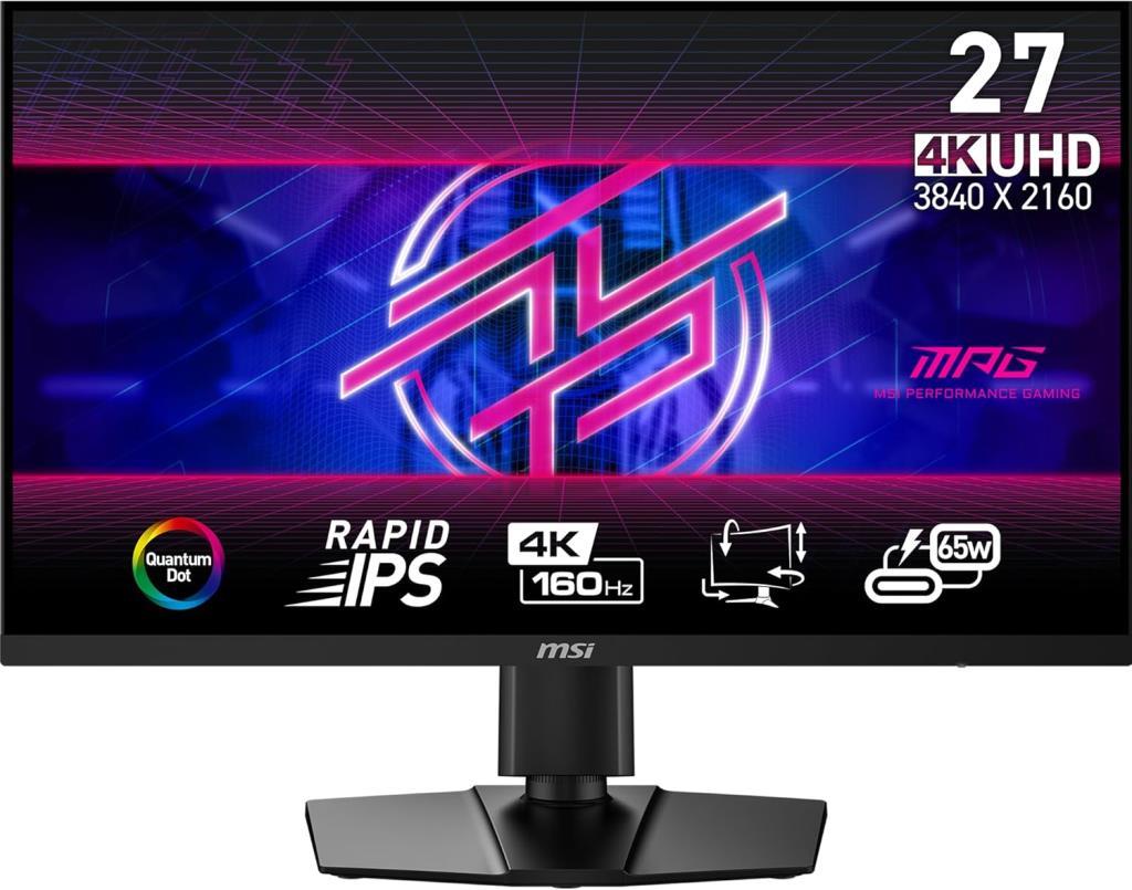 MSI MPG 274URF QD 27" 0.5 ms 4K Pivot IPS 160 Hz Oyuncu Monitörü Teşhir
