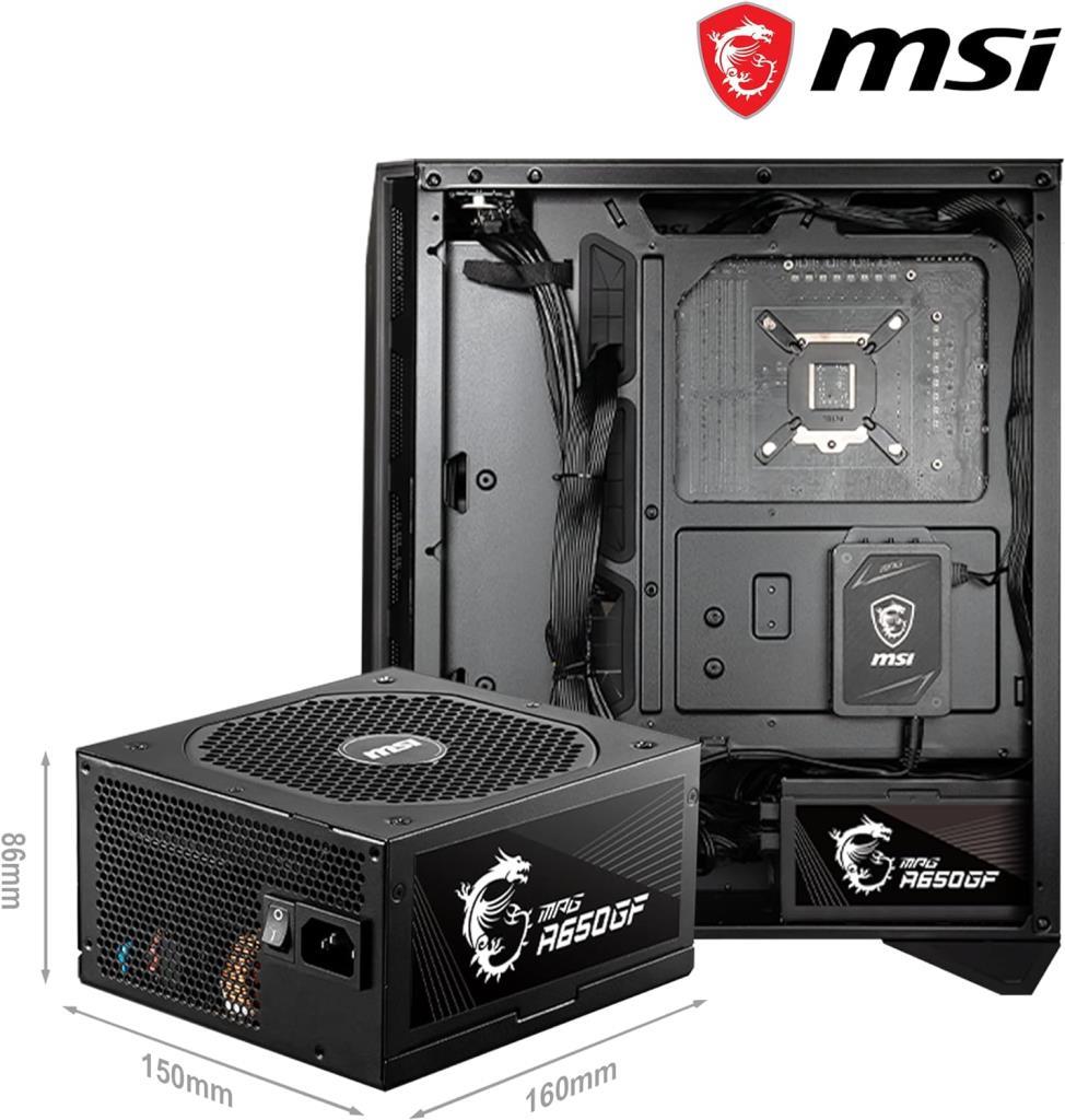 MSI MPG A650GF 650 W Power Supply Outlet