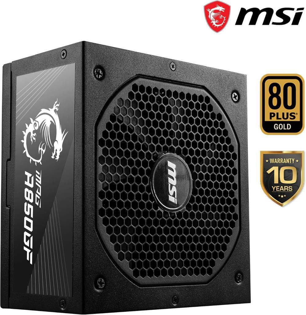 MSI MPG A850GF 850 W Power Supply Outlet