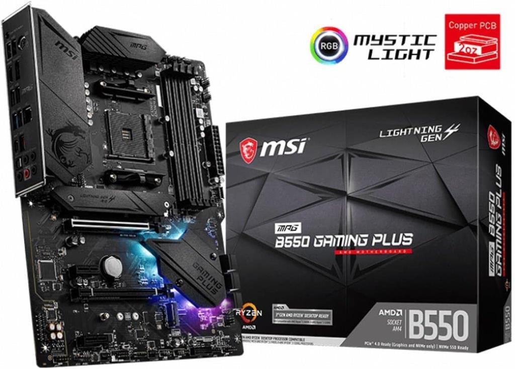 MSI MPG B550 Gaming Plus AMD AM4 DDR4 ATX Anakart