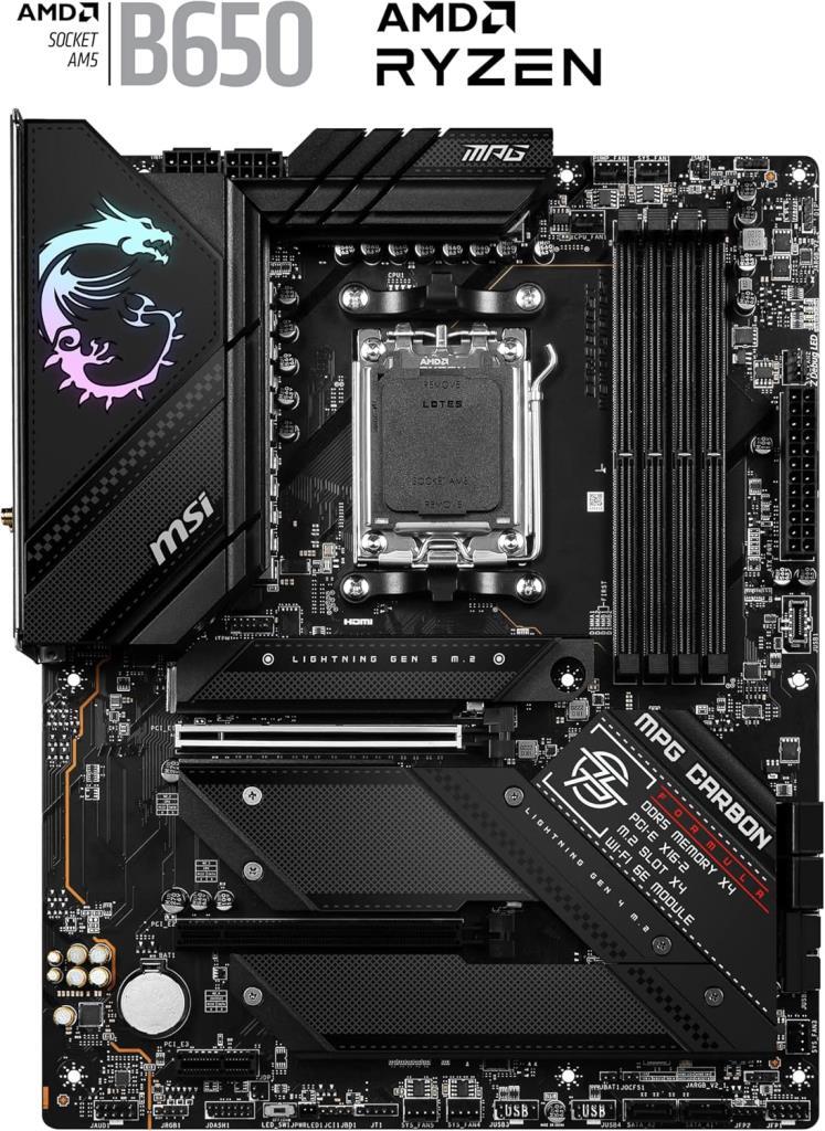 MSI Mpg B650 Carbon Wi-Fi AMD AM5 DDR5 ATX Anakart - Outlet