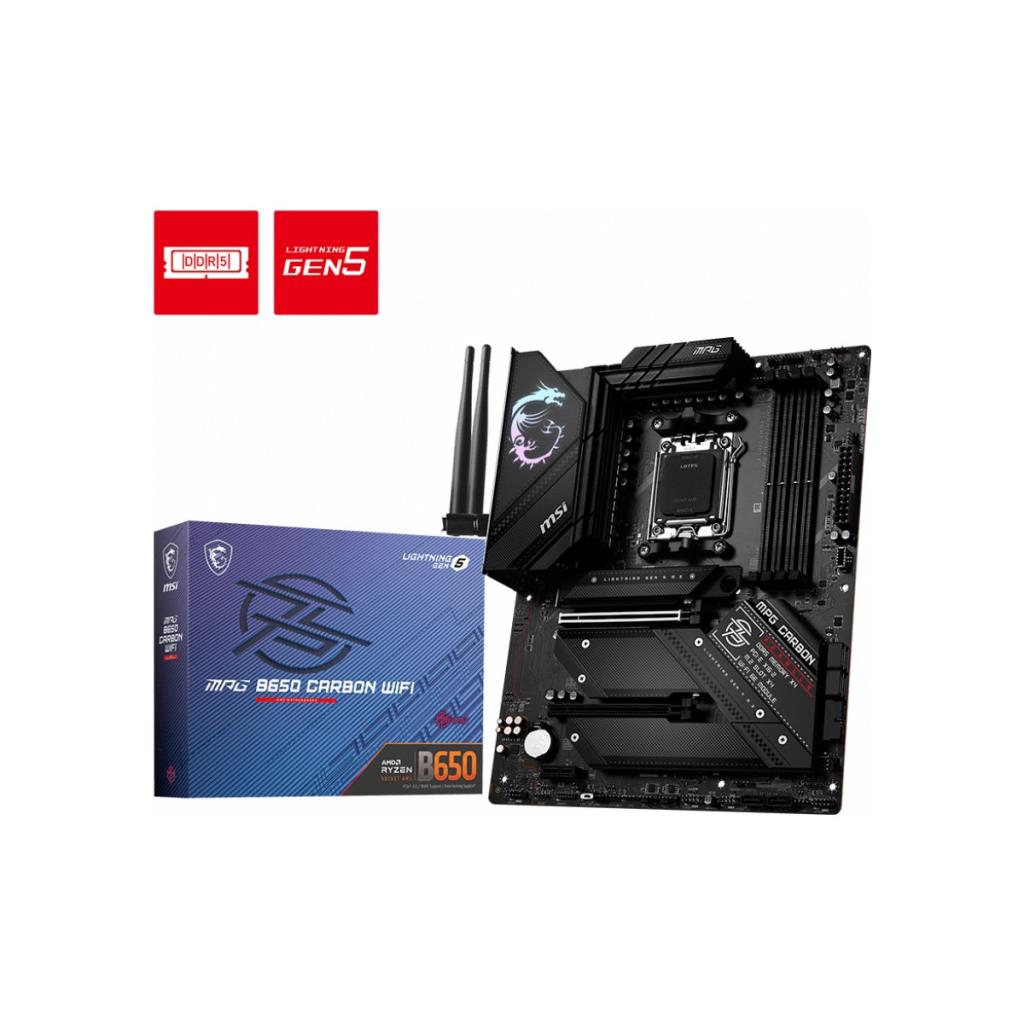 MSI Mpg B650 Carbon Wi-Fi AMD AM5 DDR5 ATX Anakart