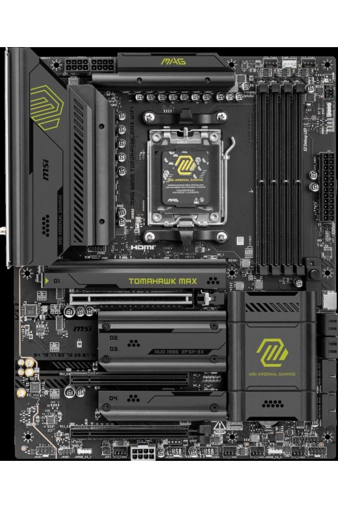 MSI MAG B850 Tomahawk Max Wi-Fi AMD AM5 DDR5 ATX Anakart Outlet