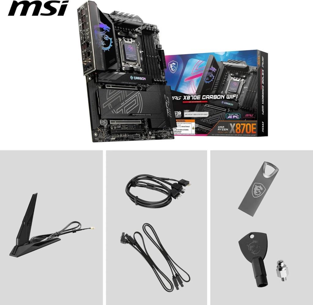 MSI MPG X870E Carbon Wi-Fi AMD AM5 DDR5 ATX Anakart Teşhir
