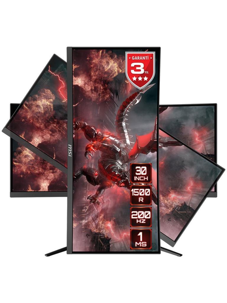 MSI Optix MAG301CR2 29.5" 1 ms WFHD Curved Pivot 200 Hz Oyuncu Monitörü - Teşhir